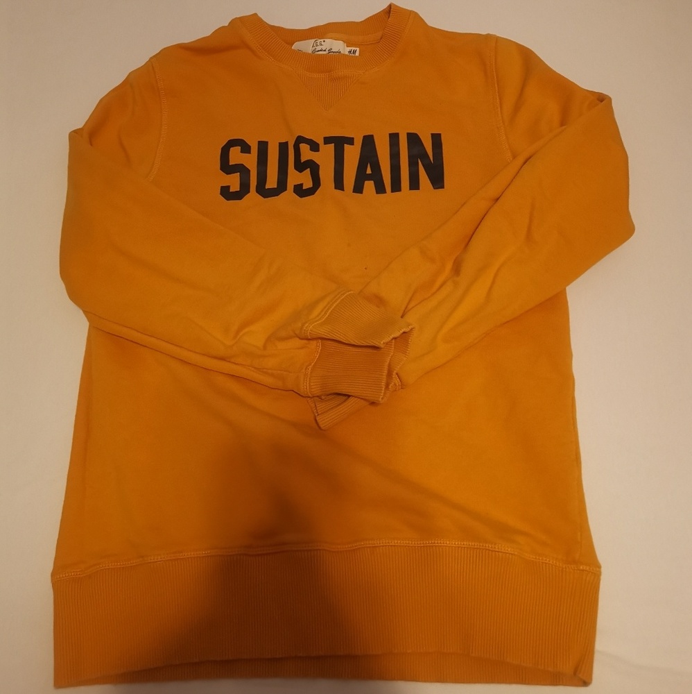 Yellow 'SUSTAIN' Sweatshirt